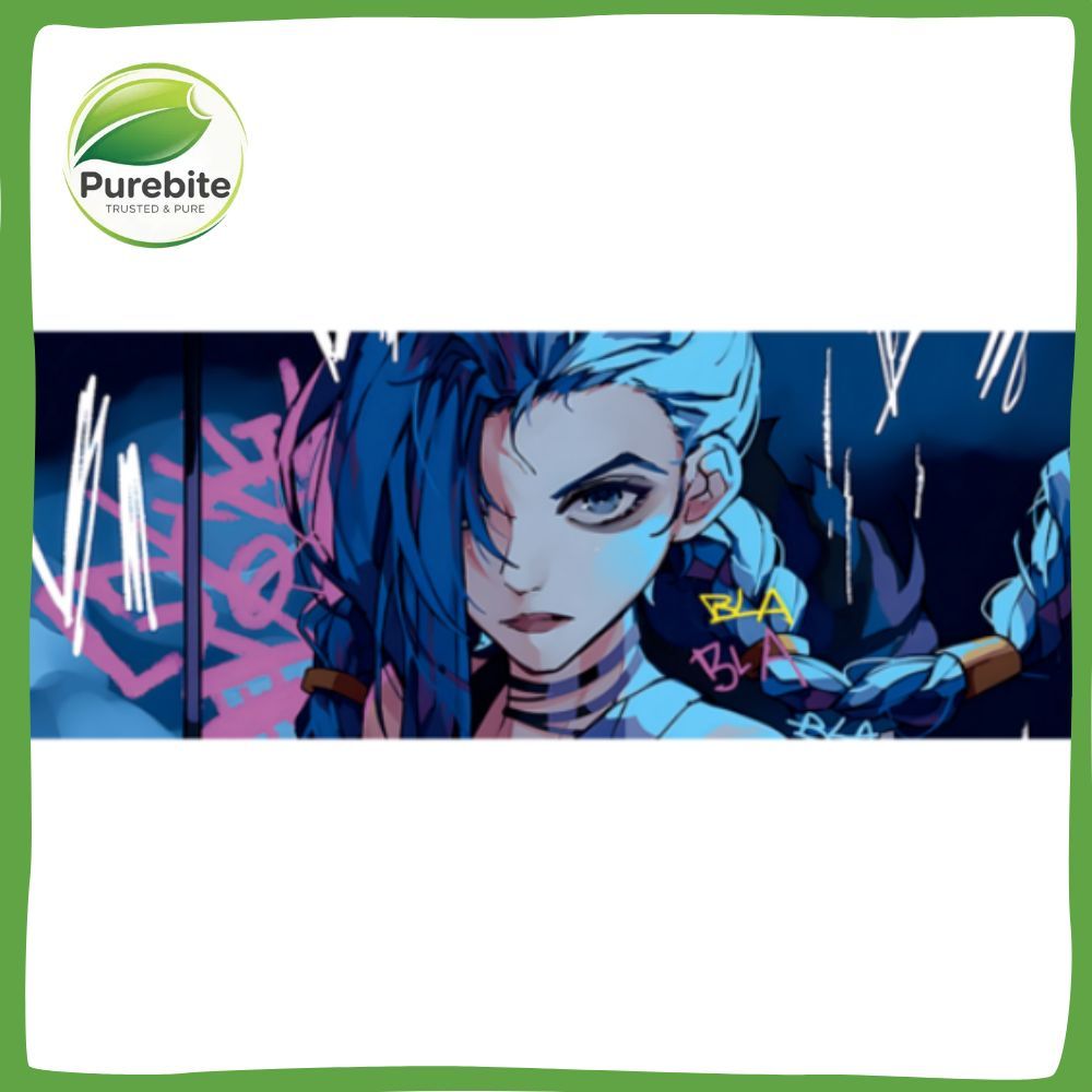 Miếng lót chuột mở rộng của Liên minh huyền thoại Arcane Jinx | Thảm trải bàn chơi game (80cm × 30cm