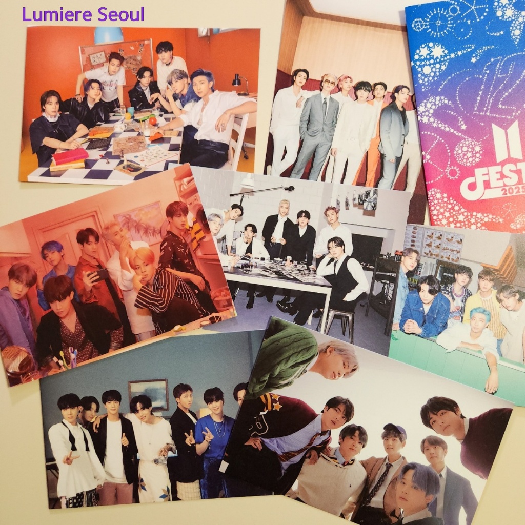 BTS 2025 FESTA Capsule Album Bộ Bưu Thiếp Lợi Ích Chính Thức – Tùy Chọn A ~ G