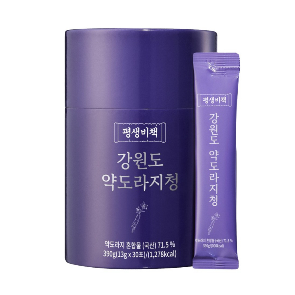 [Pyeongsaengbicha] Chiết xuất rễ cây chuông hoang dã Gangwon (Doraji Cheong) – 100% không đường 13g 