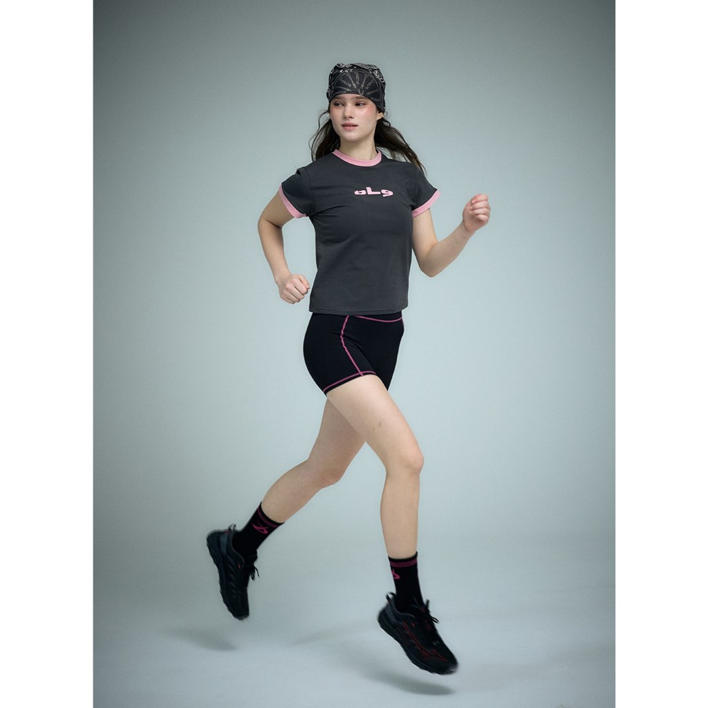 Bluegrain [Áo thun Ringer Regular Fit] than BLG màu hồng