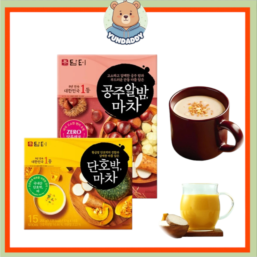 [Damtuh] Que trà Sweet Yam Hàn Quốc (Hạt dẻ / Bí ngô ngọt) Que Latte ngọt ngào Hàn Quốc