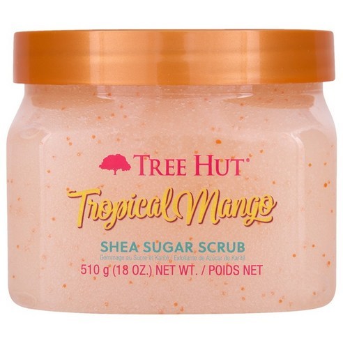 Tree Hut Tree Hut Shea Sugar Body Scrub Tropical Mango 510g Dung tích lớn Loại bỏ khuyết tật cơ thể 