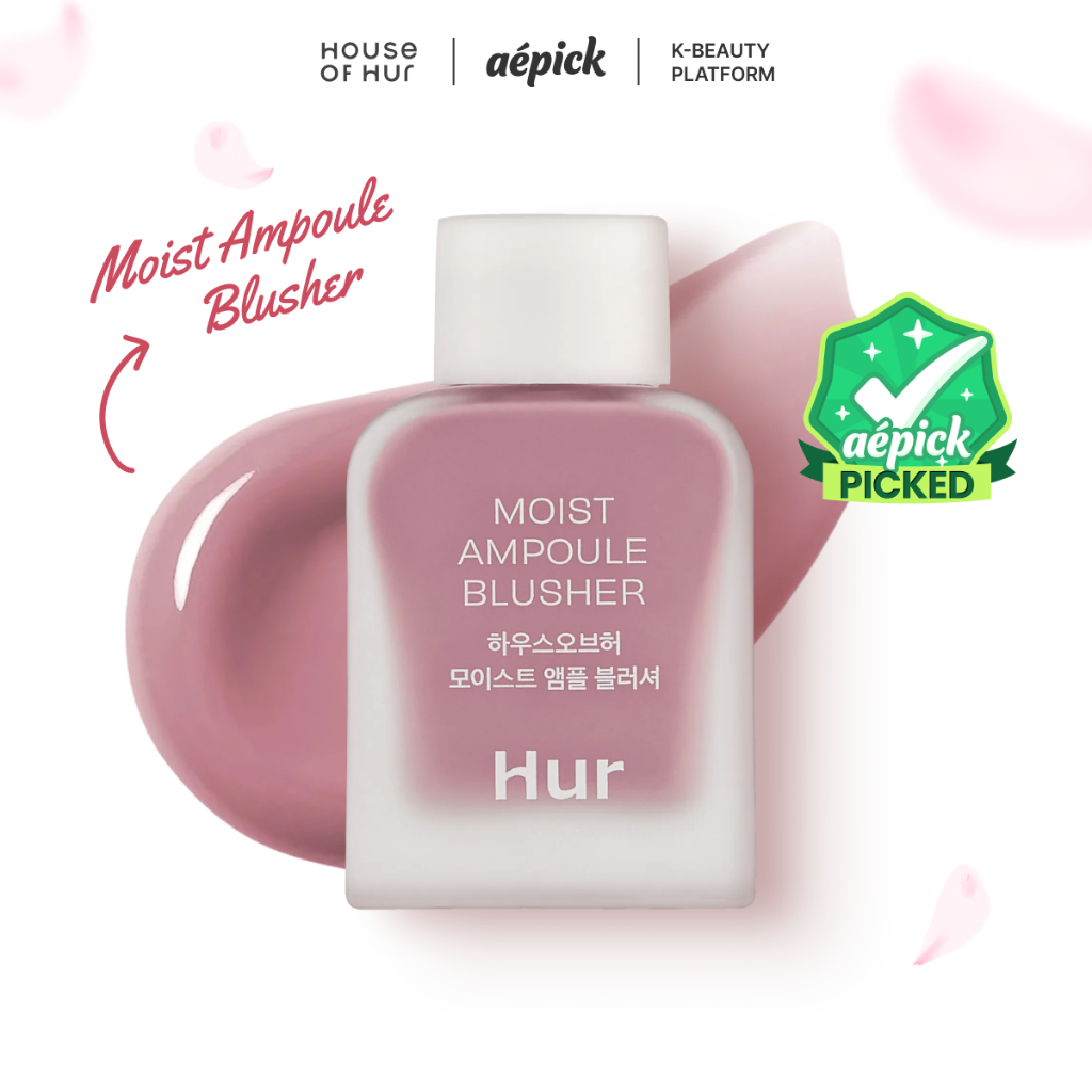 [aépick] Má hồng House of Hur Moist Ampoule Blusher 10ml cấp ẩm & hiệu ứng glassy glow tự nhiên