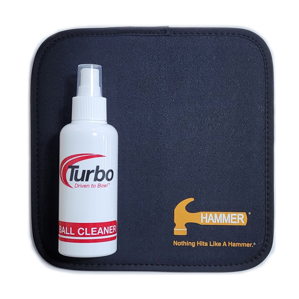 Bowling Ball Cleaning Set / Turbo Cleaner + Hammer (Turbo Cleaner + Ball Towel)
