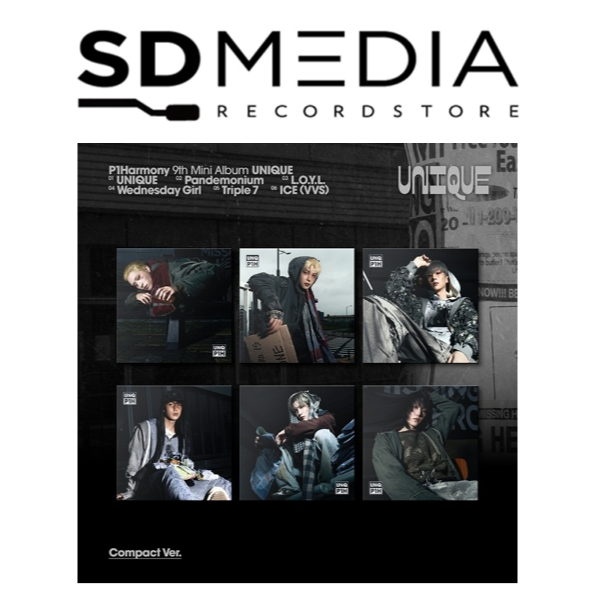 P1Harmony 9th Mini Album - ﻿UNIQUE (Compact Ver.)