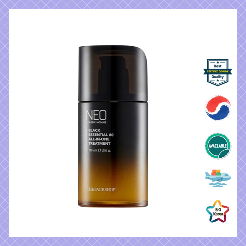 THE FACE SHOP Neo Classic Homme Black Essential 80 All-In-One Treatment 110ml Chăm sóc da nam