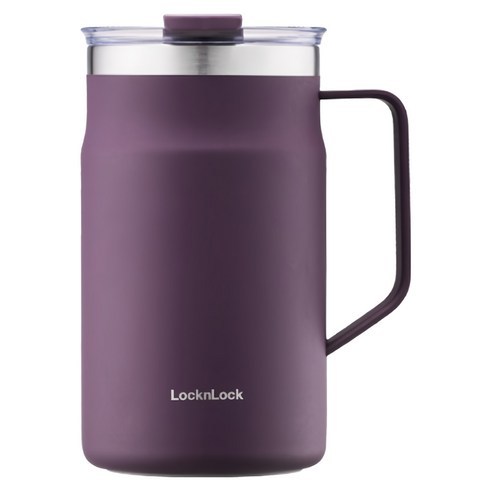Lock & Lock Metro Mug Tumbler tím – Cốc thép không gỉ cách nhiệt hàng ngày