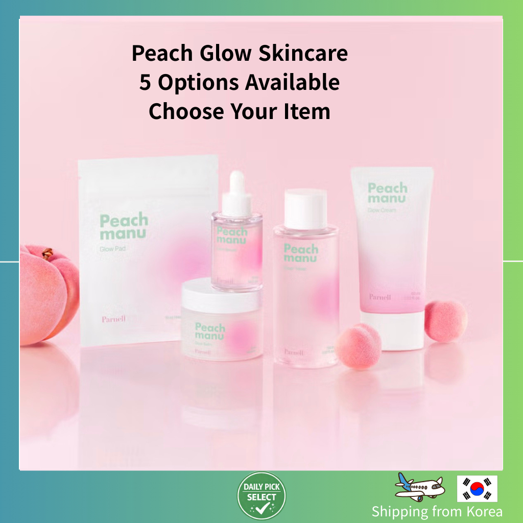 [KLAVUU] FANEL Korean Skincare Peach Manu Glow Line Toner / Cream / Balm / Serum / Pad