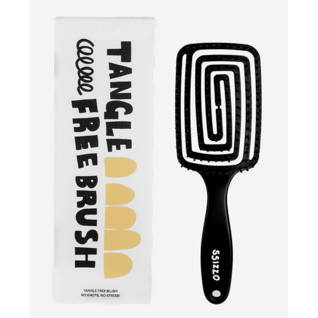 Tangle Free Hair Brush Root Volume Hair Brush Anti Tangle Detangling Hair Brush Airflow Vent Hair Br