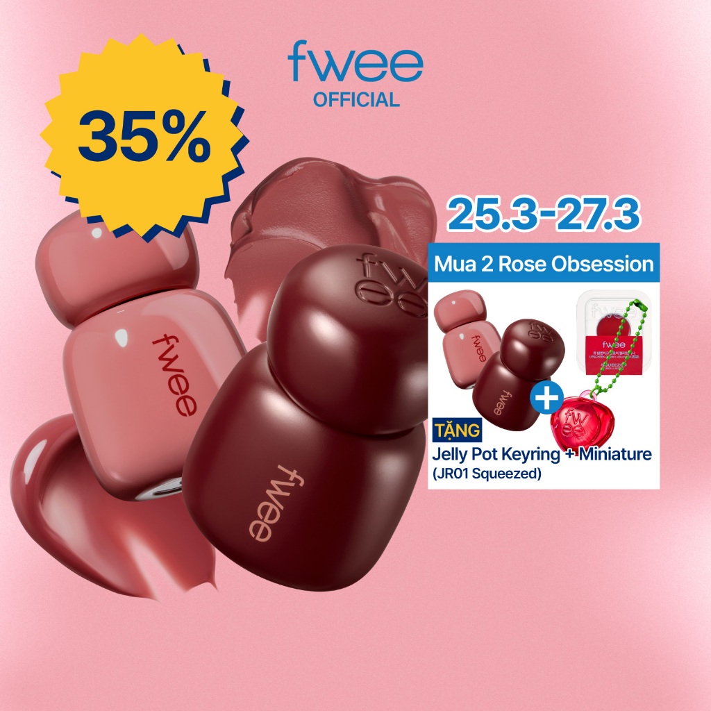 [fwee] Rose Obsession Stay-fit Lip Tint (18 Màu)
