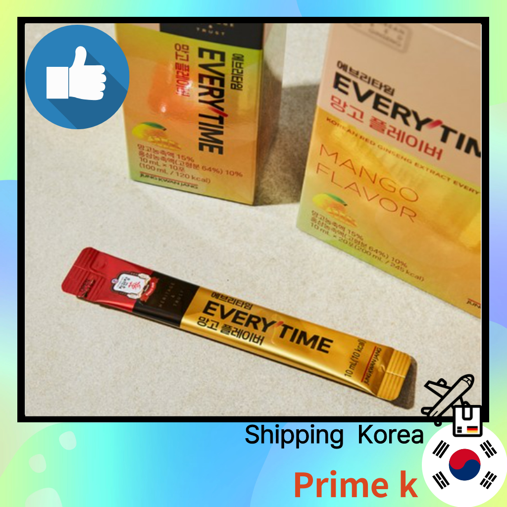 Jung Kwan Jang Mỗi Lần Hương Xoài Hồng Sâm Stick 20 Chiếc