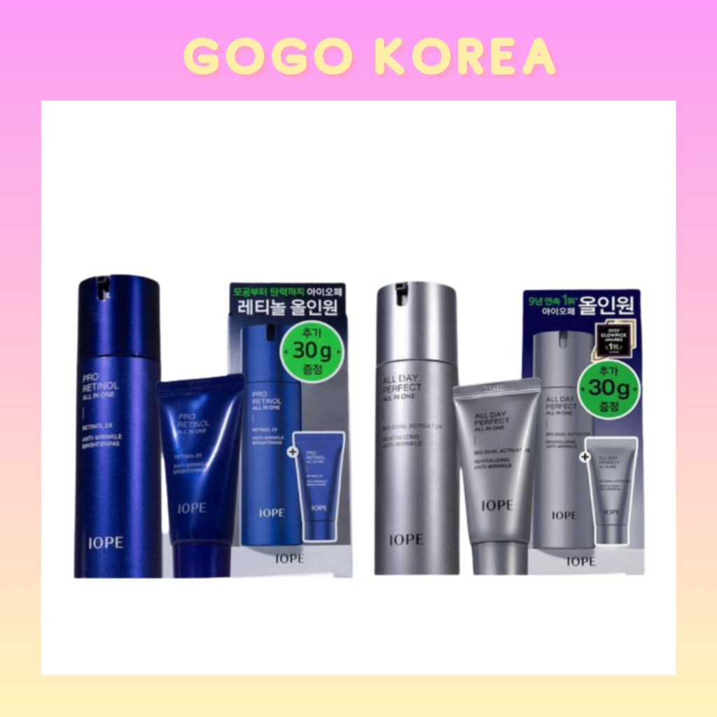 [IOPE] Men All Day Perfect All In One 120ml + 30ml | Men Pro Retinol All In One 120ml + 30ml