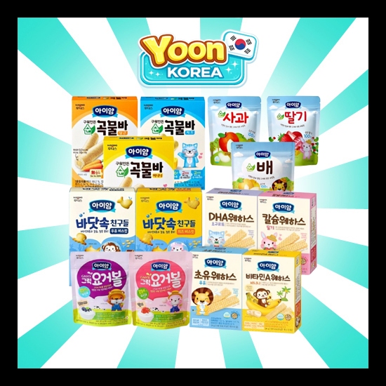 [ILDONG FOODIS] Bộ đồ ăn nhẹ đa dạng Hàn Quốc | Wafer / Snack Ball / Grain Bar / Tofu Waffle / Fruit