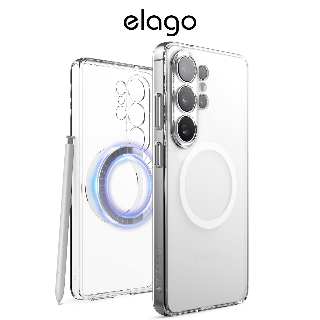 Ốp lưng Galaxy S26, Galaxy S26 Plus, Galaxy S26 Ultra elago Clear Hybrid từ tính