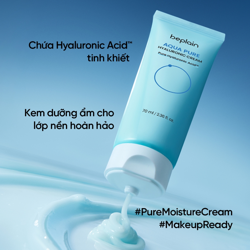 [Beplain Chính Hãng] Kem Dưỡng ẩm giúp Cân Bằng và làm Dịu Da BEPLAIN AQUA PURE HYALURONIC 70ML | BigBuy360 - bigbuy360.vn