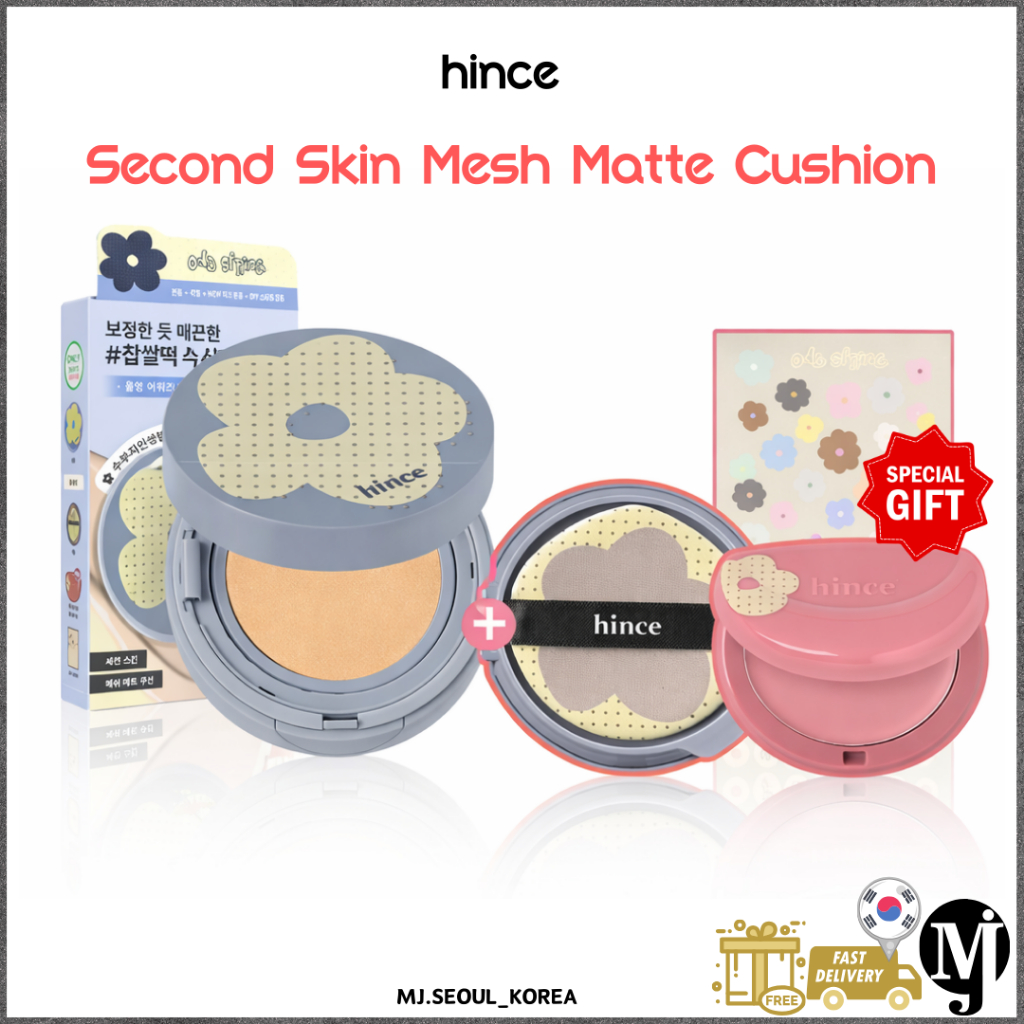 Hince Second Skin Mesh Matte Cushion (Main12g + Refill12g)