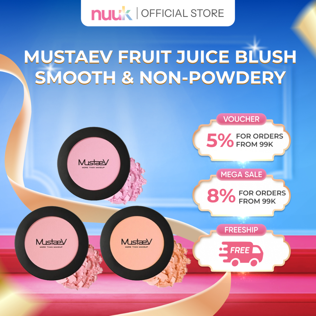 Phấn Má MustaeV Fruit Juice Blush Lên Màu Tự Nhiên Tươi Tắn
