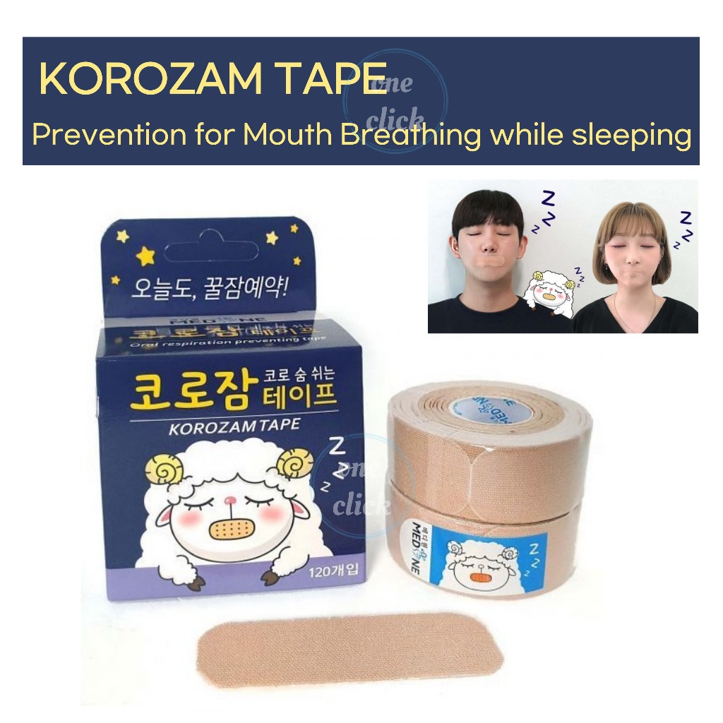 KOROZAM Mouth Tape Soft Sleep Strips Băng Dính Miệng Chống Há Miệng Khi Ngủ Hỗ Trợ Ngủ Ngon Chính Hã