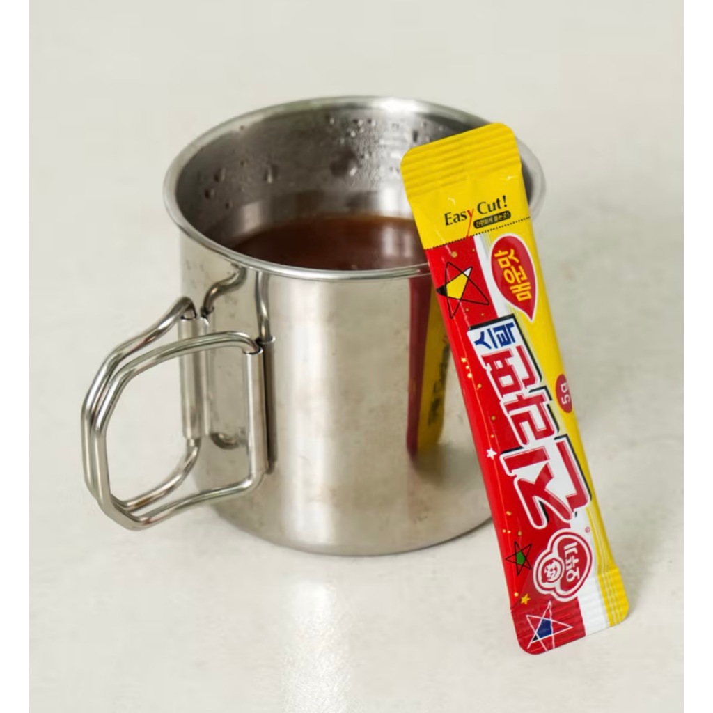 Bộ 10 que súp Ramen Ottogi Jin – Bột gia vị kiểu Ramen Hàn Quốc nhẹ / cay