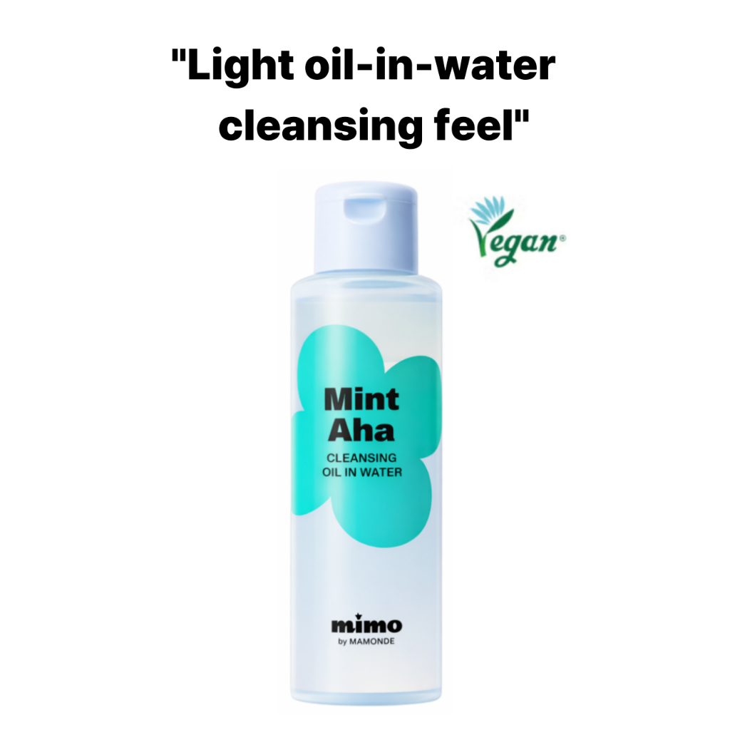 DAISO MIMO của MAMONDE Mint AHA Cleansing Oil In Water 100ml – Gentle Makeup Cleaning Feel DC01