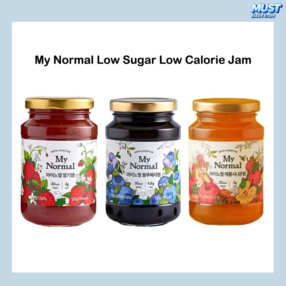 My Normal Low Sugar Low Calorie Jam 320g Dâu / Việt quất / Quế táo