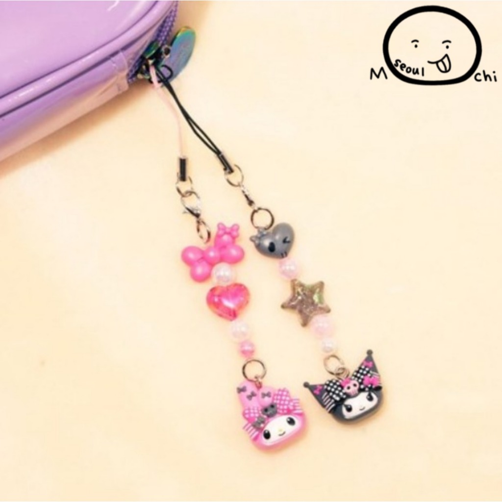 Sanrio My Melody 50th & Kuromi 20th Anniversary Hình Dây đeo SanrioCollector PhoneStrap FigureStrap