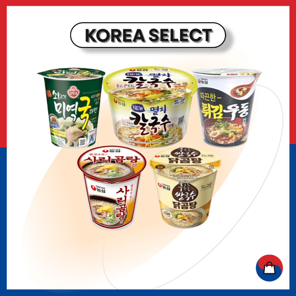 [Nongshim & Ottugi] Mì súp trong suốt Hàn Quốc Ramen & Gà Mì gạo Gomtang & Sari Gomtang & Tempura Ud