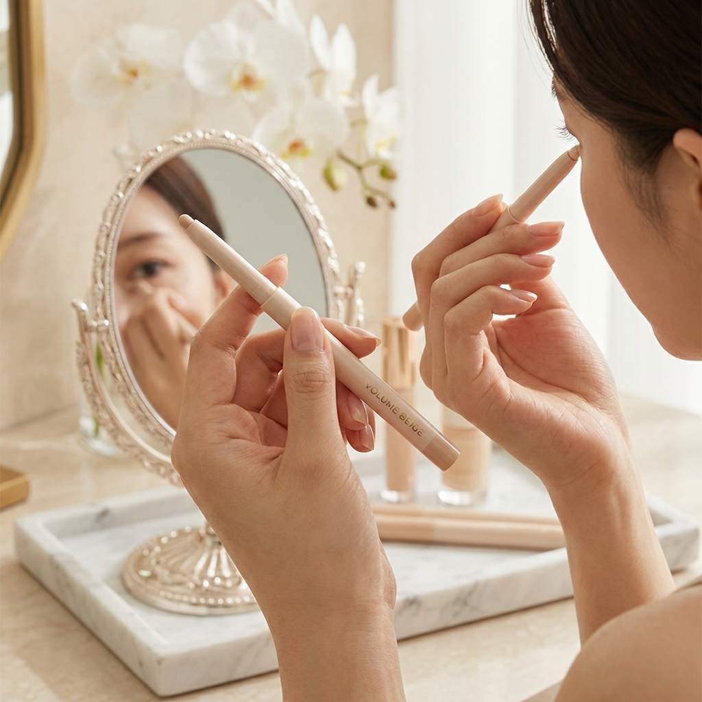 [DAISO Korea] Thebom Aegyosal & Eye Corner Pencil (Volume Beige), Kem lót, Trang điểm, Bút kẻ mắt, L