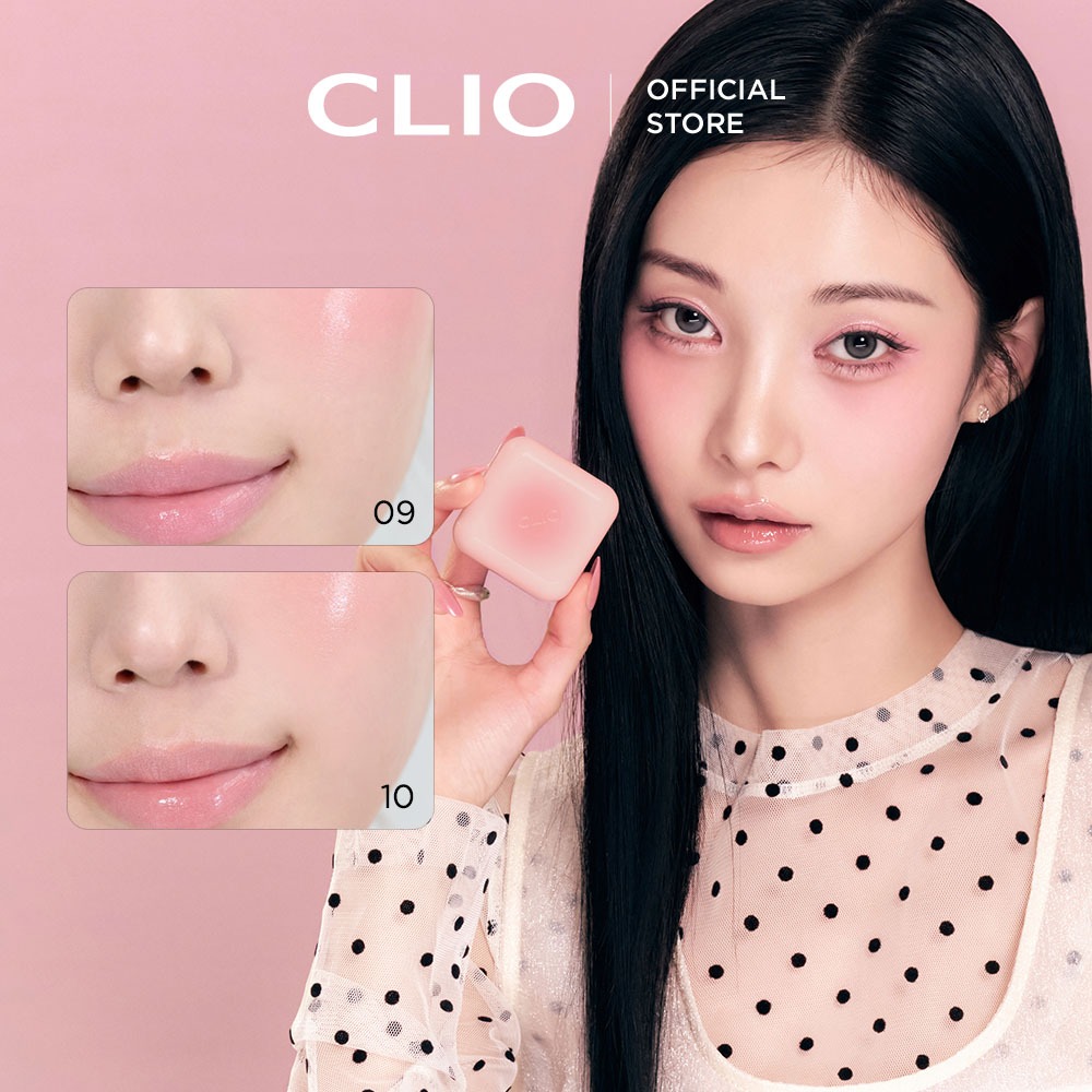 [CLIO] Má Hồng Nhỏ Xinh Tiện Lợi Trong Trẻo Glow Essential Lip&Cheek Tap 8 Màu