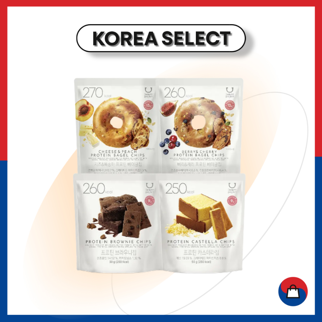 OLIVE YOUNG Delight Project Protein Bagel, Brownie, Castella Chip 4 hương vị