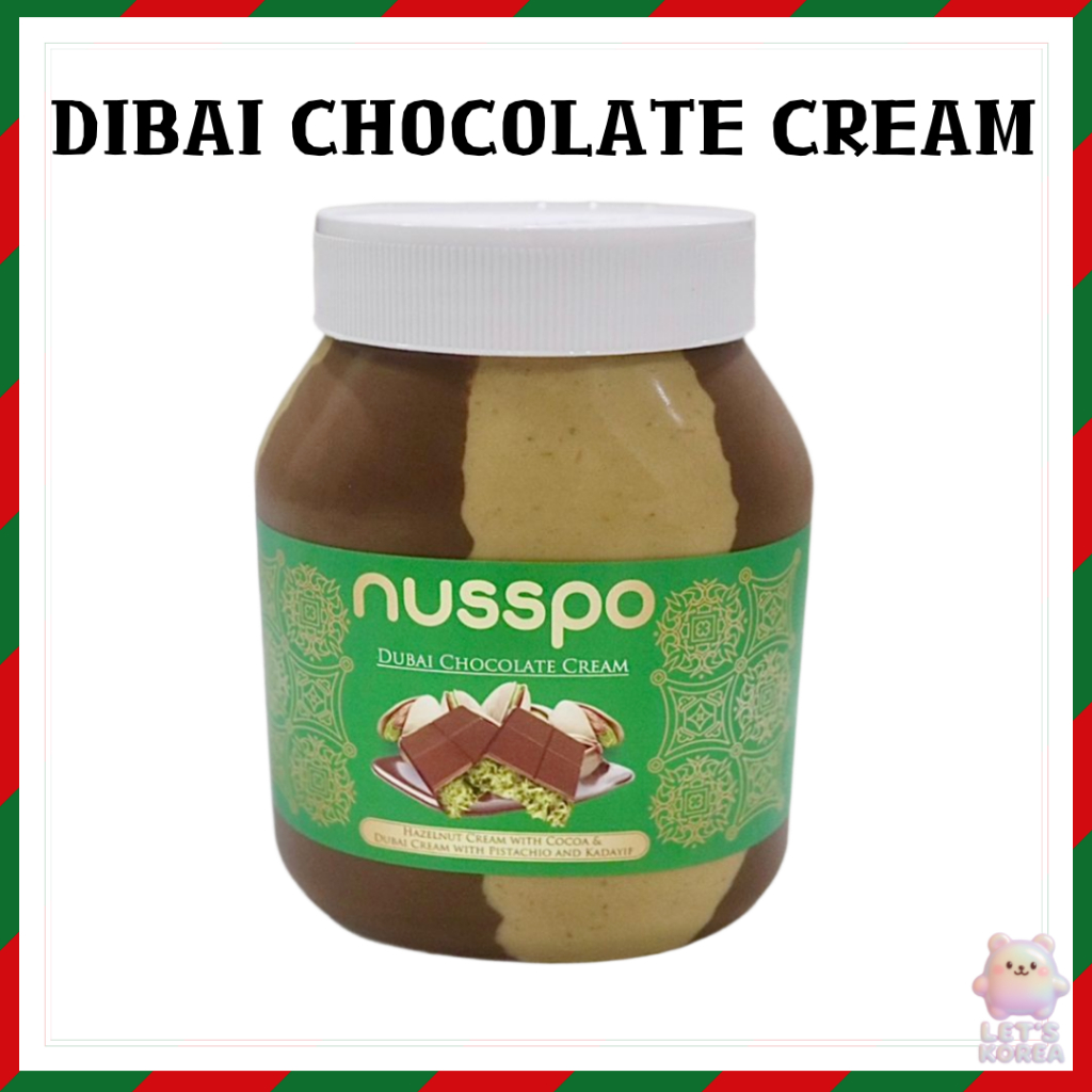 [NUSSPO] Kem sô cô la DUBAI 1kg | Dubai Chocolate Spread / Crunchy Kadayif Pistachio Cream Sweet & S