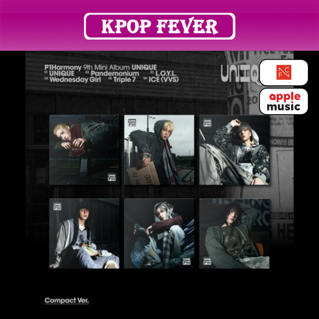 P1Harmony [UNIQUE] 9th Mini Album / Compact Ver
