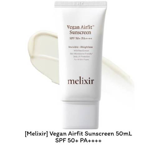 [Melixir] Kem chống nắng Vegan Airfit 50mL / SPF50 + PA + + + / K-BEAUTY