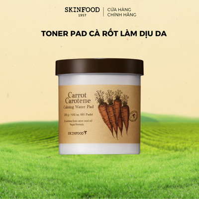 Miếng đệm nước làm dịu Carotene cà rốt 250G (60 miếng)