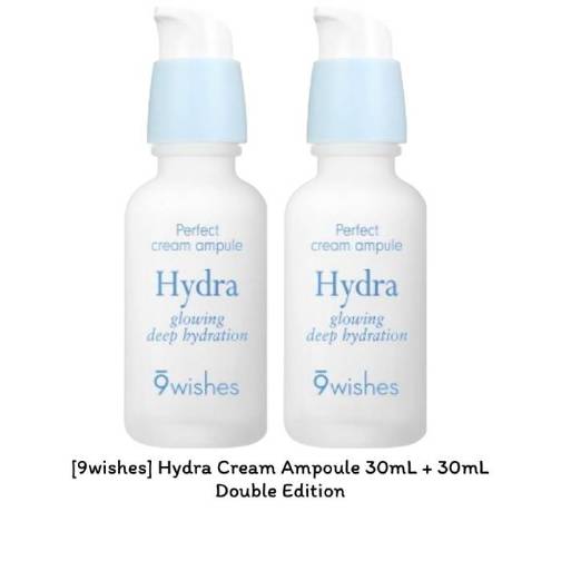 [9wishes] Hydra Cream Ampoule 30mL + 30mL Phiên bản đôi / K-BEAUTY