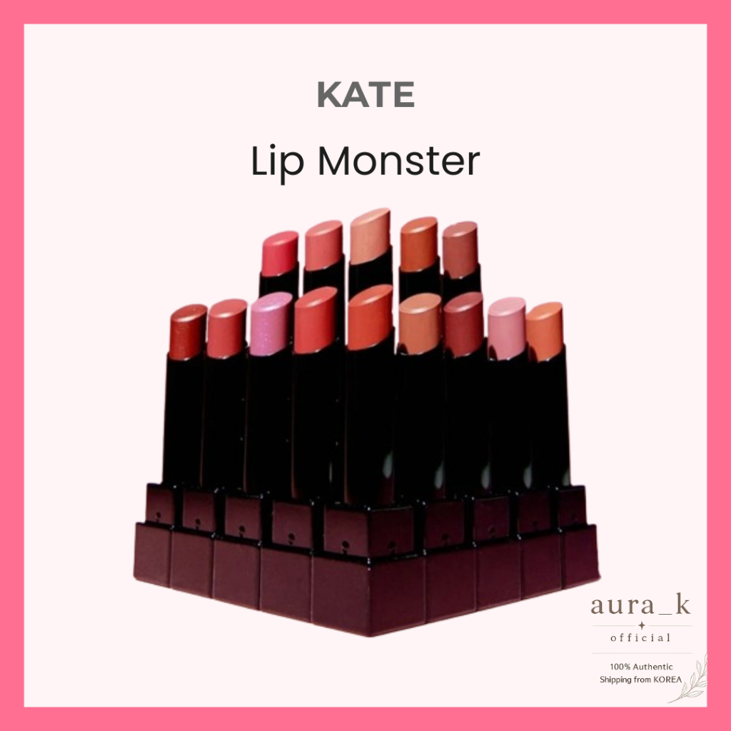 KATE Lip Monster 3g Trang điểm lâu trôi Hàn Quốc Glow Lip Tint Kbeauty