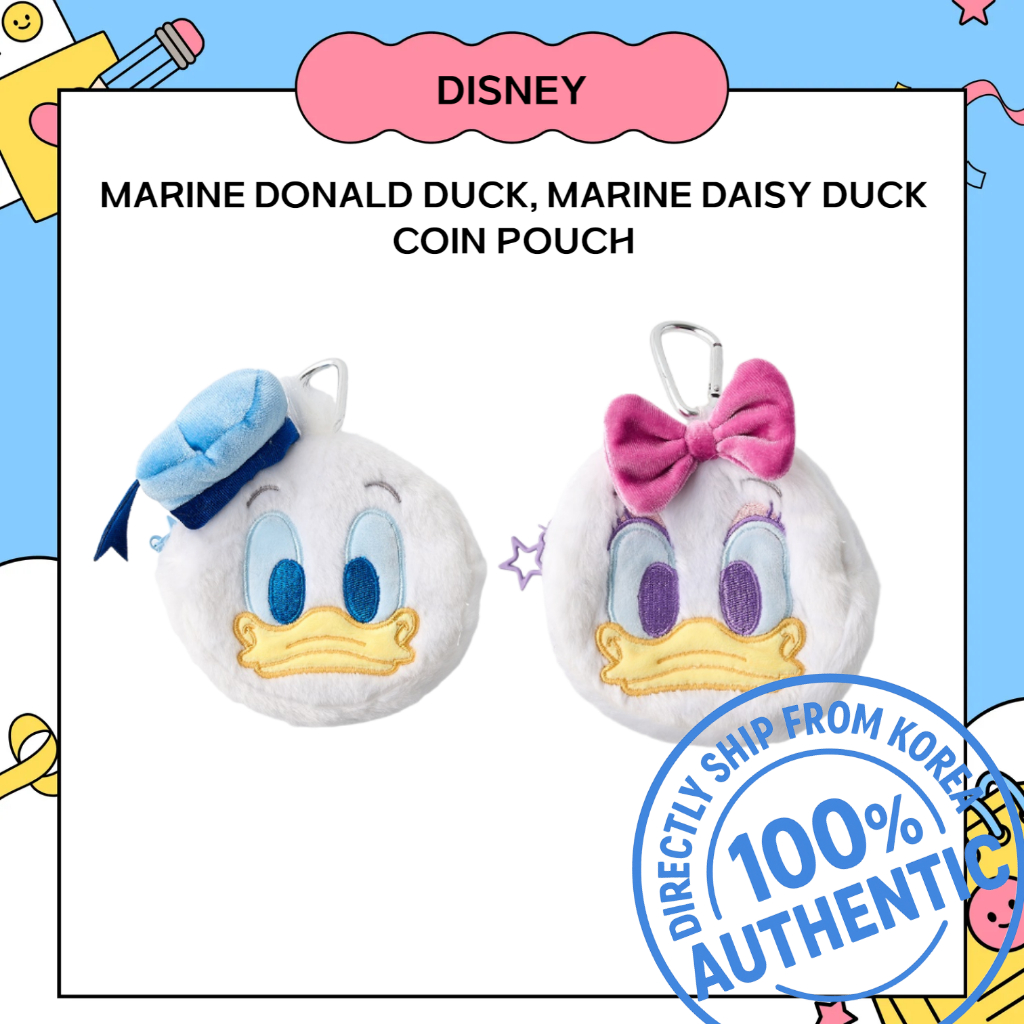 DISNEY Butter Shop Marine Donald Duck, Túi đựng tiền xu vịt cúc biển