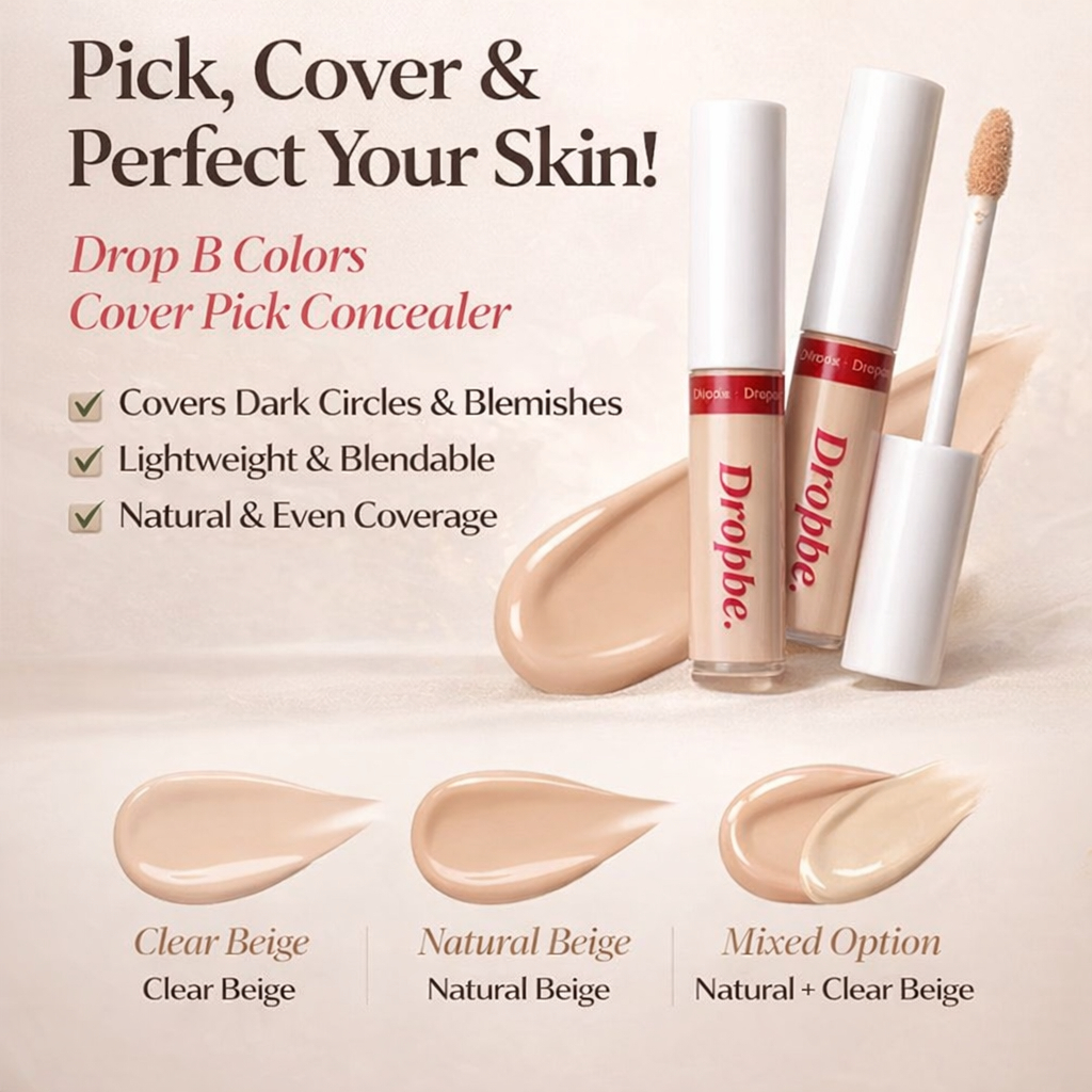 Dropbe Cover Pick concealer kem che khuyết điểm tự nhiên