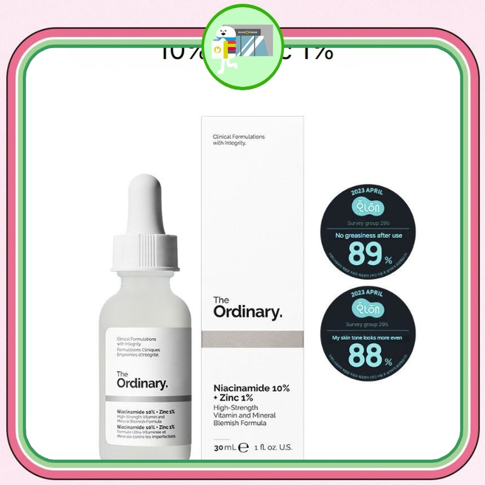 [Rắc rối lỗ chân lông] The Ordinary 10% niacinamide + 1% jinx 30ml / 60ml