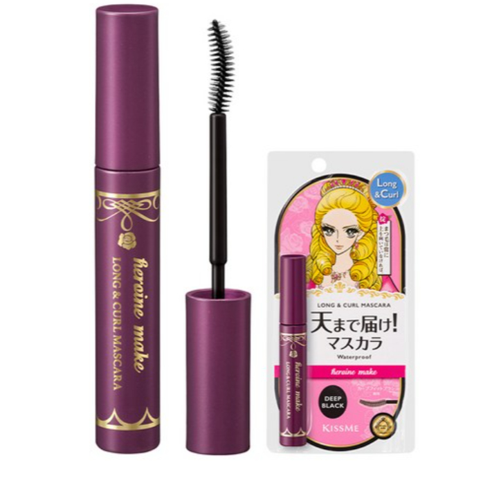 Mascara KISSME HEROINE MAKE Long & Curl EX 01 Đen Sâu