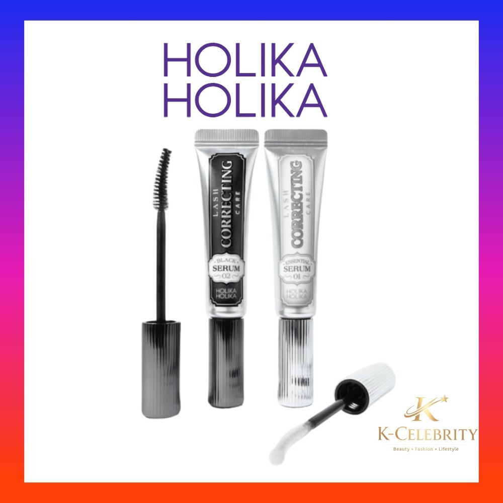 Bộ Serum chăm sóc chỉnh sửa mi Holika Holika 9ml * 2 | Essential + Đen / Essential + Essential | Nuô