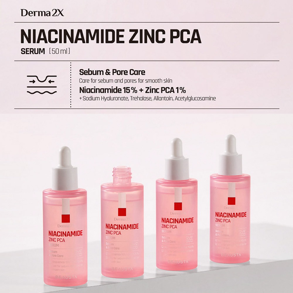 Serum Beausta Derma2X Niacinamide Zinc PCA 50ml