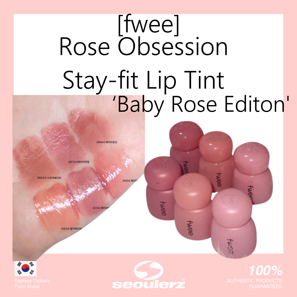 [fwee] < 'Baby Rose Editon > Rose Obsession Stay-fit Lip Tint (18 Màu)
