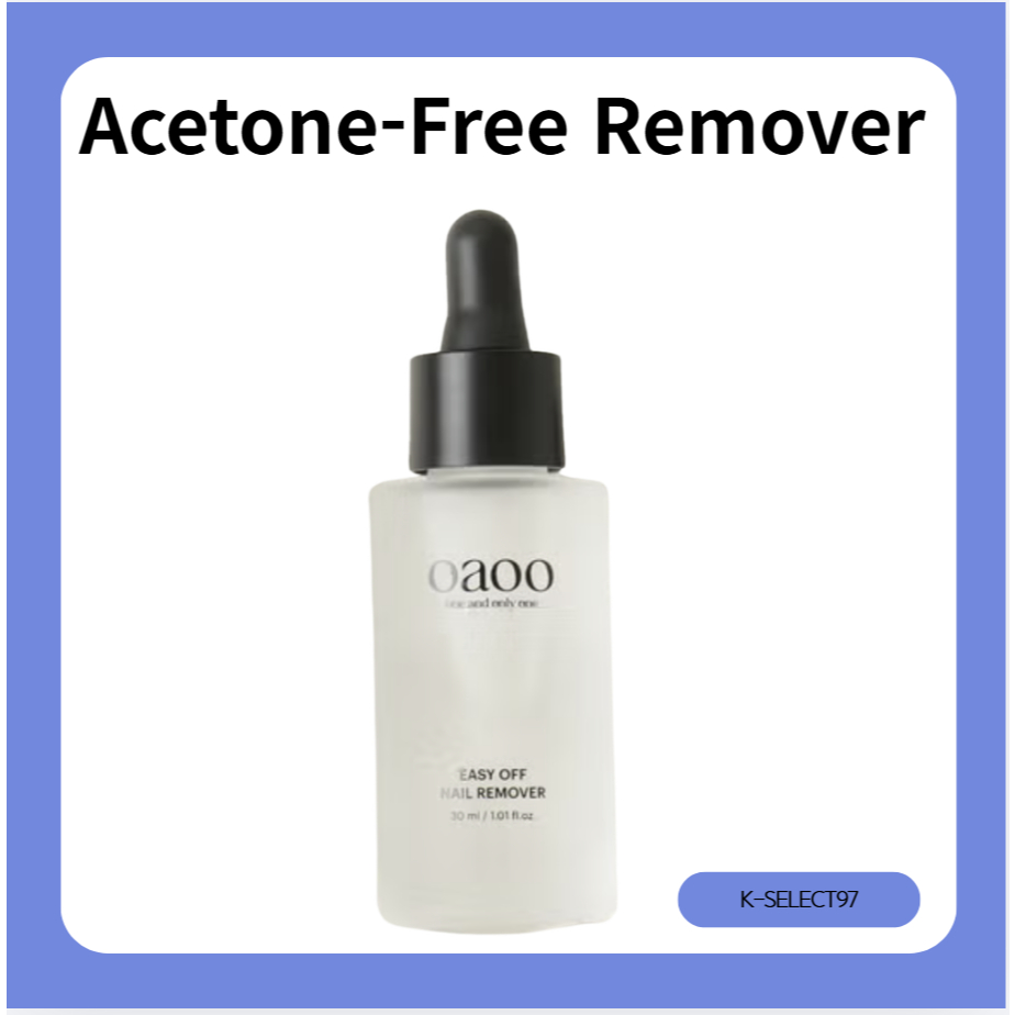 Tẩy móng tay không chứa Acetone OAOO | Chăm sóc móng tay nhẹ nhàng | 30ml