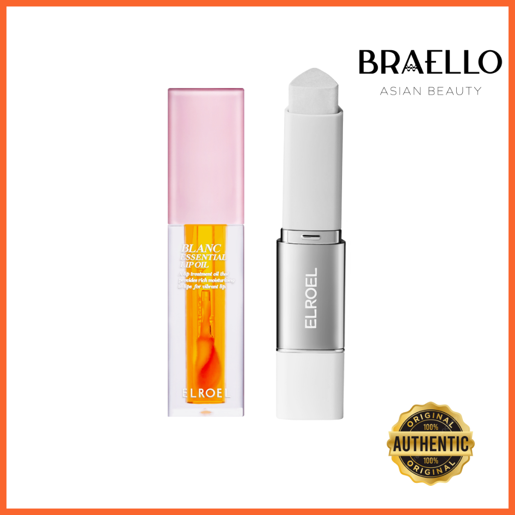 KIT ELROEL MAKE TỰ NHIÊN: BÌA BLANC STICK LIGTH + DẦU LIP APRICOT (GLOW SAUDÁVEL)