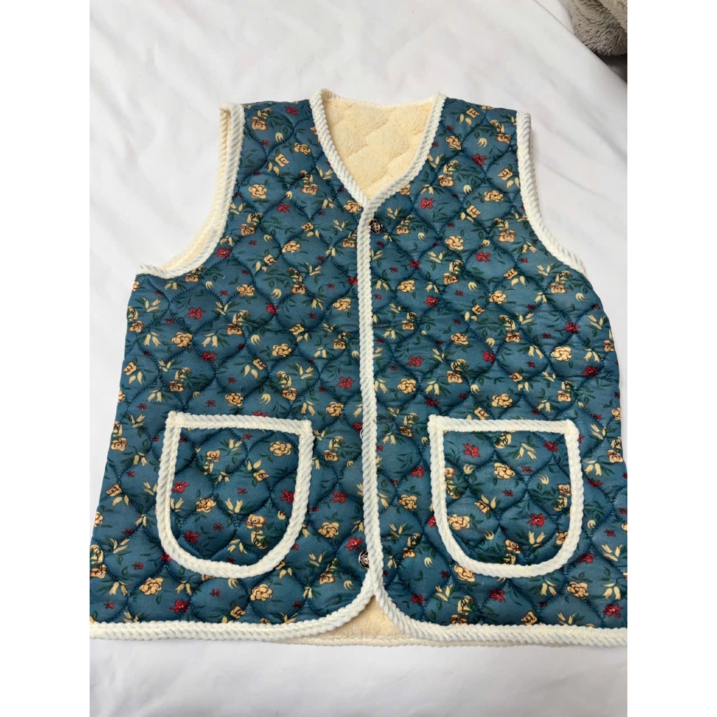 Áovest hoa Ajumma Hàn Quốc - Kiểu dáng không tay, có đệm