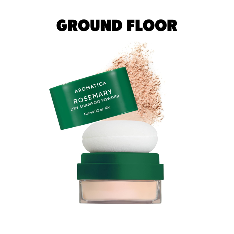 AROMATICA PHẤN GỘI KHÔ THUẦN CHAY ROSEMARY DRY SHAMPOO POWDER 10g