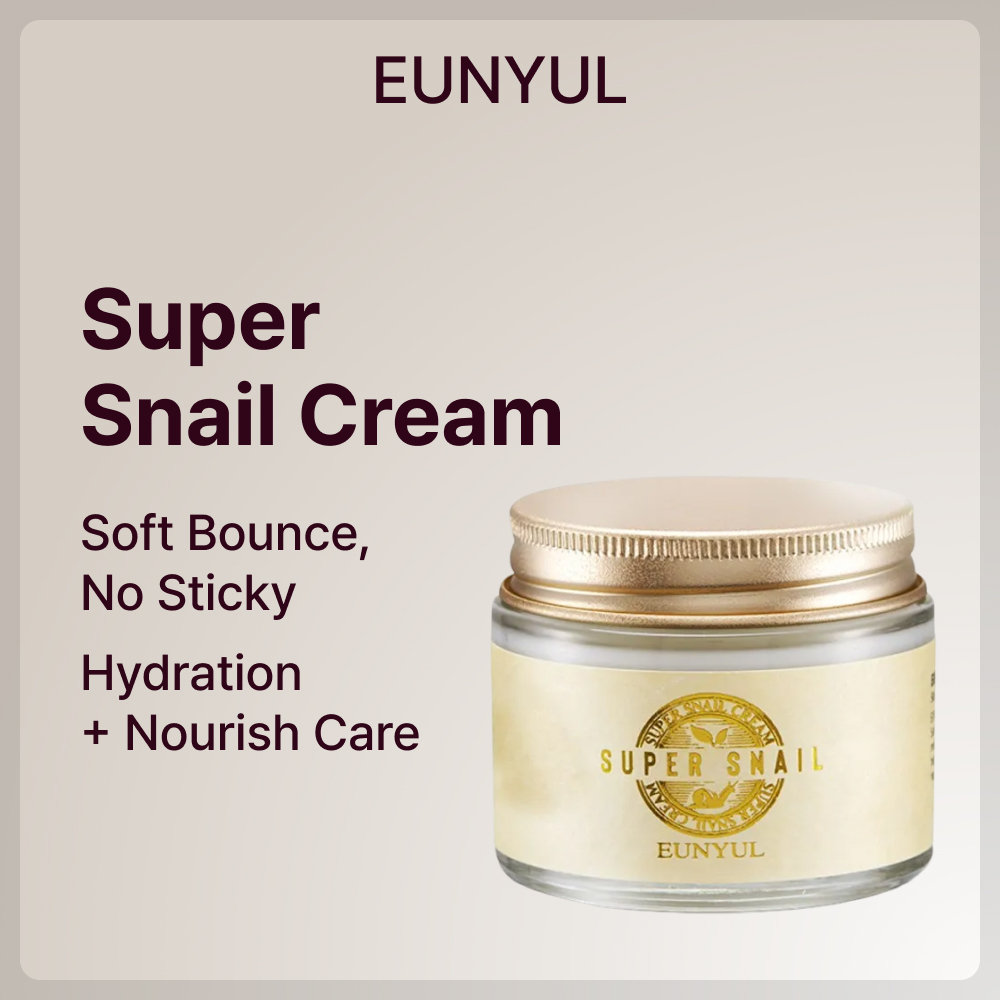 [Eunyul] Kem dưỡng ẩm Super Snail 70g / Kem dưỡng ẩm ốc sên / Chăm sóc dưỡng ẩm & làm sáng da