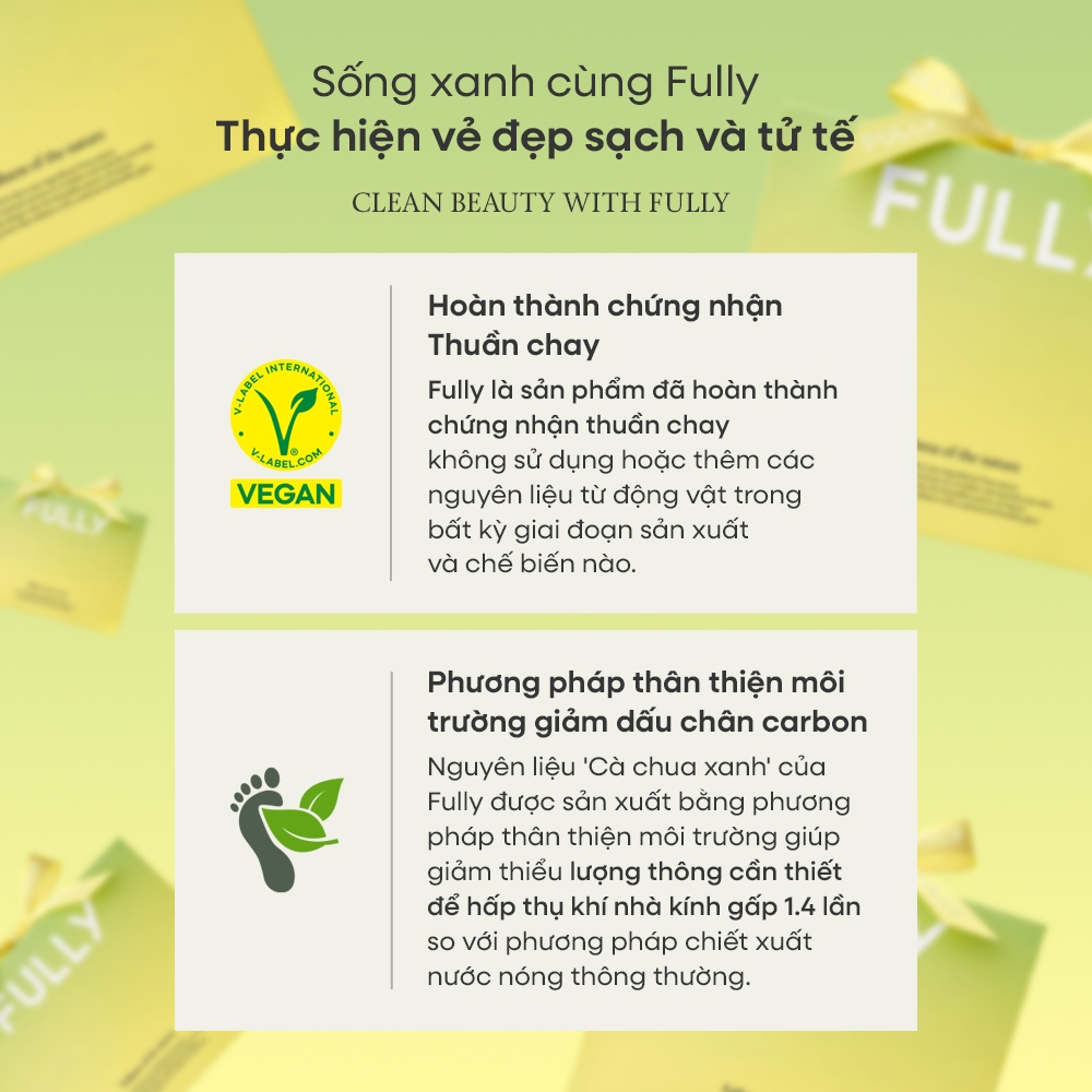 [FULLY Chính Hãng] Fully Bộ Kit thử Cà Chua Xanh, Gồm Sữa rửa mặt nạ 30ml, Toner 30ml, Kem dưỡng 30ml | BigBuy360 - bigbuy360.vn