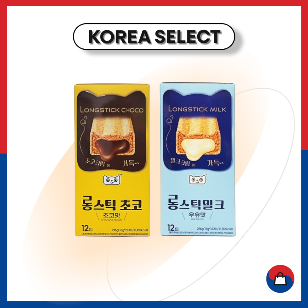LONGSTICK Choco / Sữa Snack 216g (18g * 12ea)